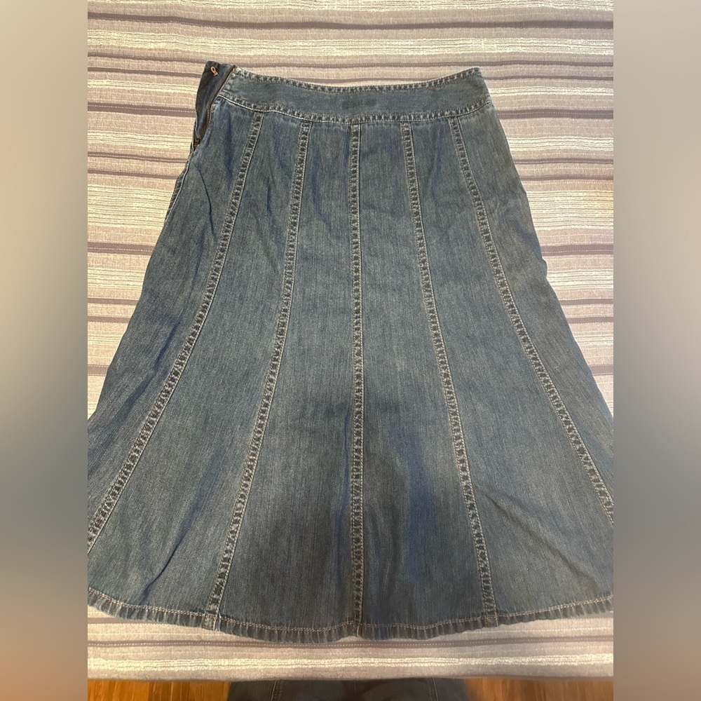 Liz Claiborne jean denim skirt